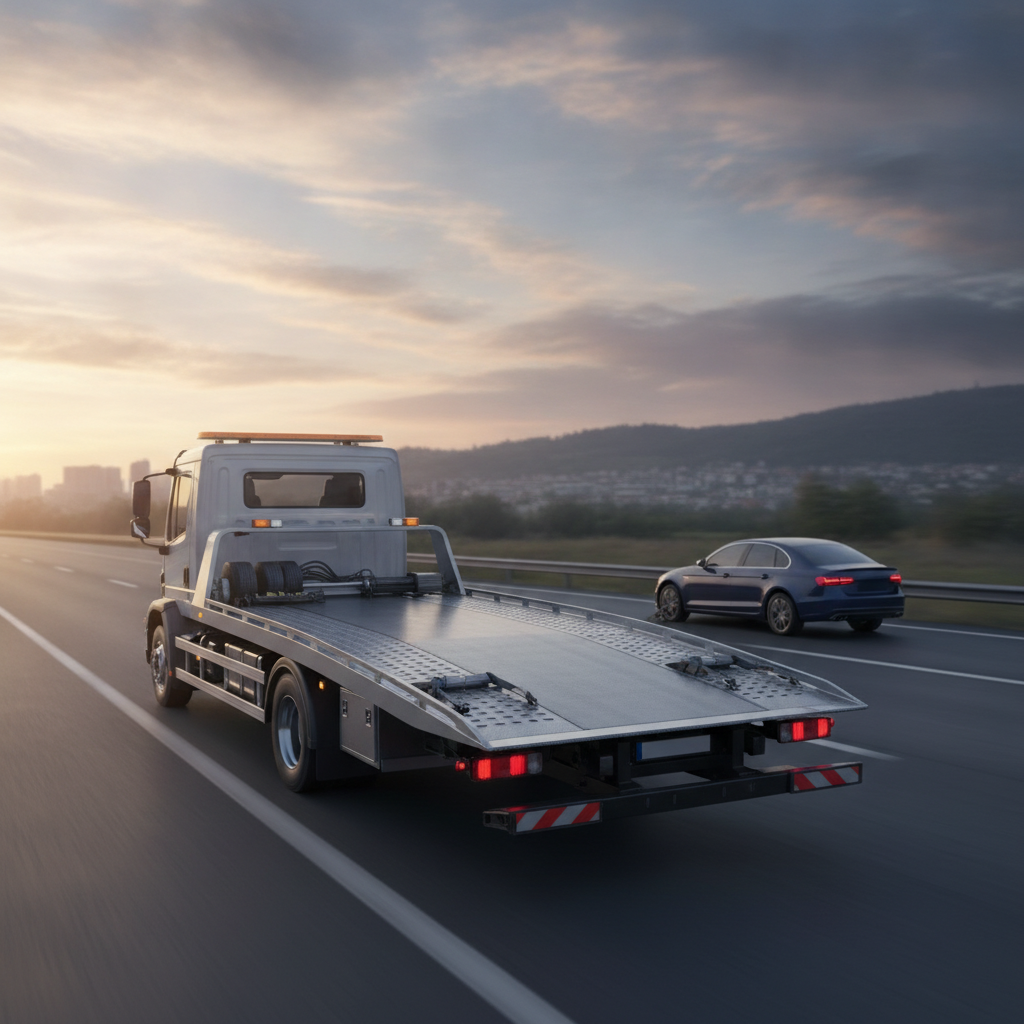 Flatbed Towing  - No Face and No Text